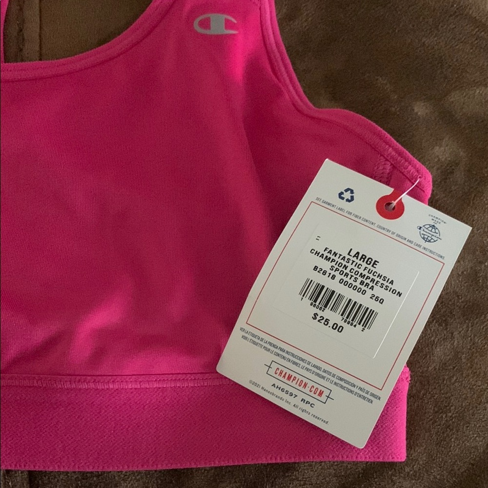 Champion Pink Sports Bra. Size Large. - Picture 6 of 11